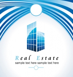 Real estate business card vector image