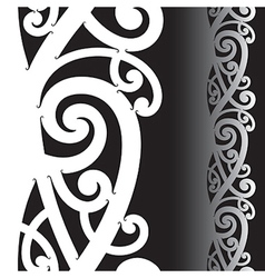 Maori tattoo pattern vector image