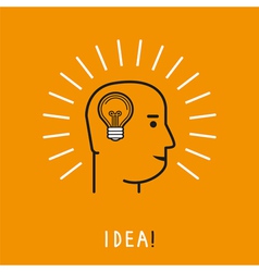 Human thinking concept Human thinking concept vector image