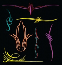 Pin striping vector image