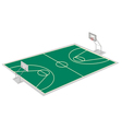 Basketball court vector image