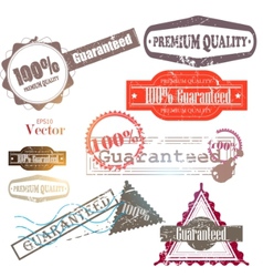 Quality guarantee vector image