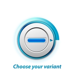 Knob switch vector image