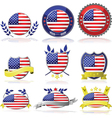 USA badges vector image