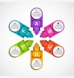 Abstract options infographics template Royalty Free Vector