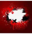 Red paint splatter vector image