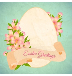 Happy Easter card template vector image