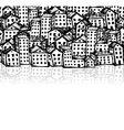 City sketch seamless background for your design vector image
