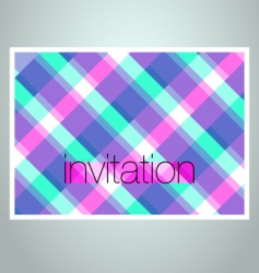 Invitation cover vector image