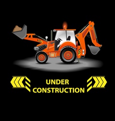Under construction alert vector image