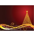 Christmas tree background vector image