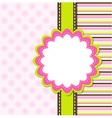 Template greeting card vector image