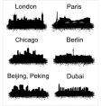 World cities vector image