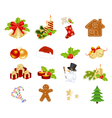 Christmas elements vector image