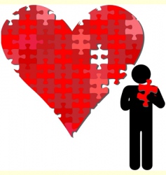 Valentine's card vector image