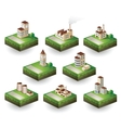 Icons isometric vector image
