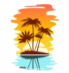 Tropical abstract background vector image