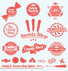 Candy Labels vector image