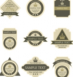 Labels vector image
