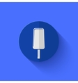 Modern flat blue circle icon Modern flat blue circle icon vector image