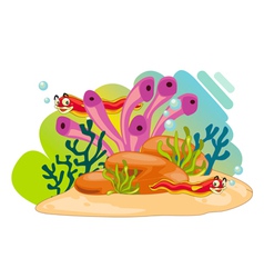 Sea animals vector image