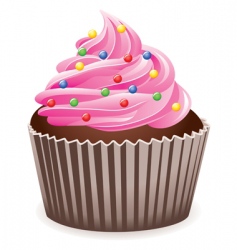 Cupcake vector image