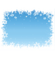 Snowflake border vector image