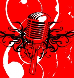 Microphone vector image