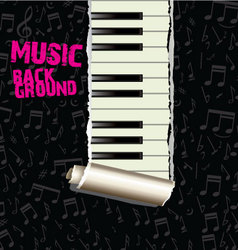 Music background vector image