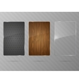 Metal wood and glass framework vector image