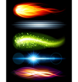 Abstract light beams vector image