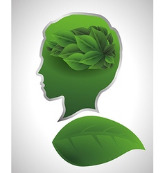 Think green design Royalty Free Vector Image - VectorStock