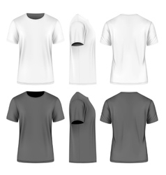 Men short sleeve t-shirt vector image
