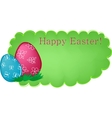 Easter banner or greetings card vector image