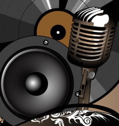 Microphone vector image