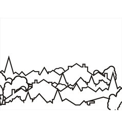 City icons vector image
