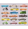 Set of old car vector image