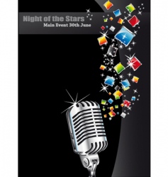 Music event background vector image
