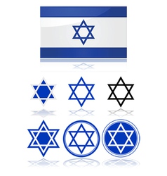 Flag of Israel vector image