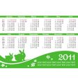2011 calendar vector image