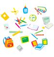 School objects vector image