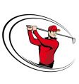 Golf player vector image