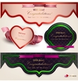 Set of holiday banners vector image