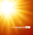 Sun with lens flare vector image
