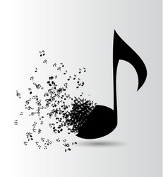 Abstract music background for your design vector image