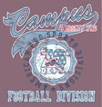 Pro football sport vector image