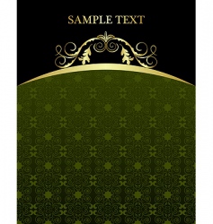 Decorative vintage background vector image