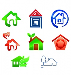 Real estate symbols vector image