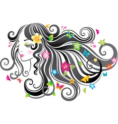 Beautiful woman vector image
