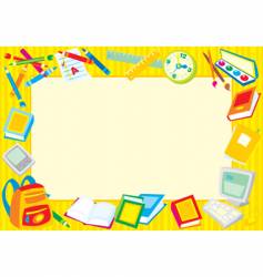 School frame vector image
